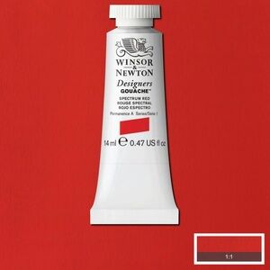 🔥5 FOR $25🔥 Winsor & Newton Spectrum Red Gouache Paint